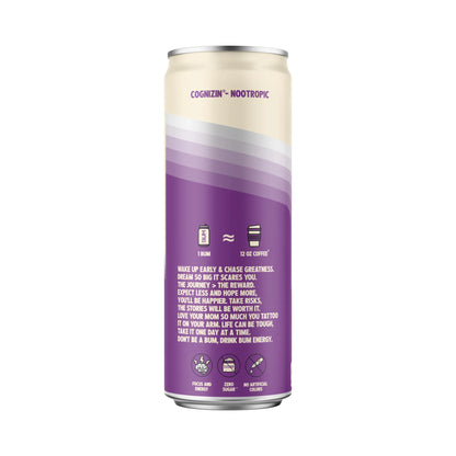 BUM Energy Drink RTD 355ml Grape - 12 Pack