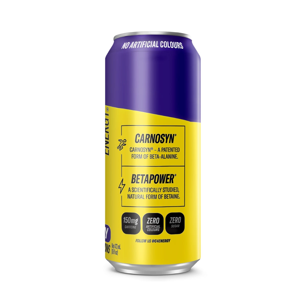 C4 Carbonated RTD 473ml - Purple Frost - 12 Pack