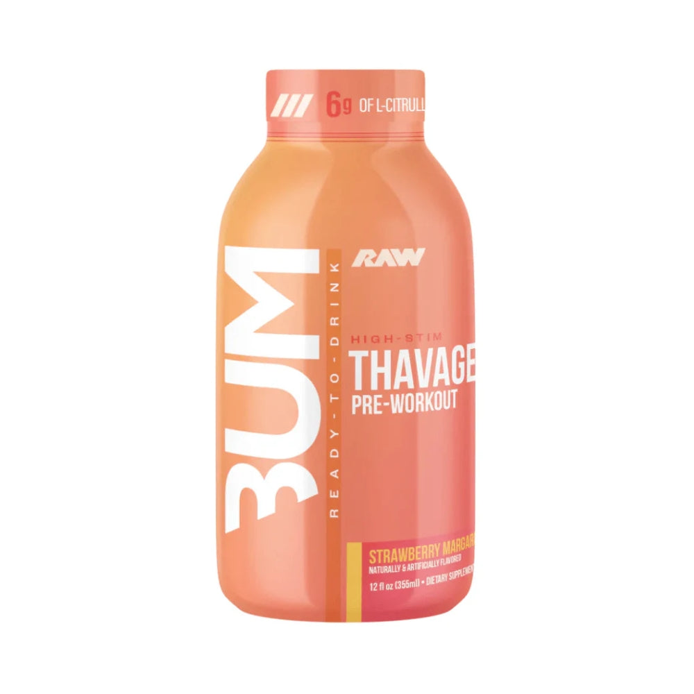 CBUM Thavage Pre Workout RTD 355ml Strawberry Margarita - 12 Pack