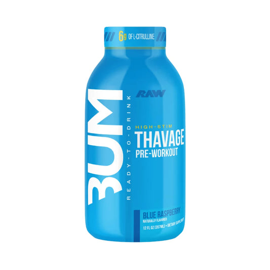 CBUM Thavage Pre Workout RTD 355ml Blue Raspberry - 12 Pack