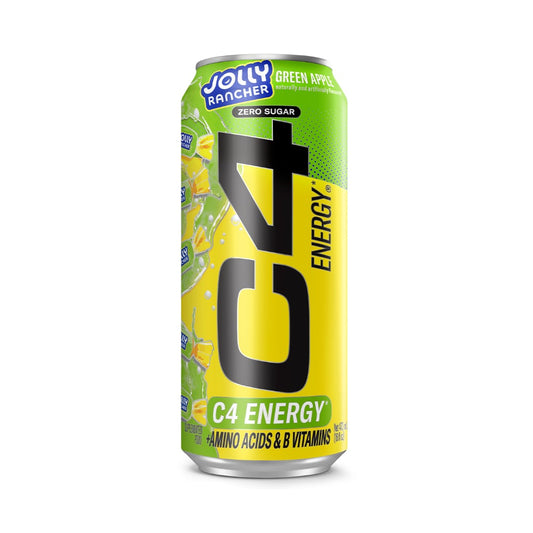 C4 Carbonated RTD 473ml Jolly Rancher Green Apple - 12 Pack