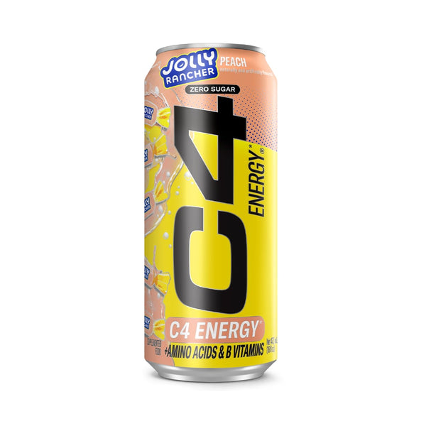 C4 Carbonated RTD 473ml Jolly Rancher Peach - 12 Pack – Fitness Vending