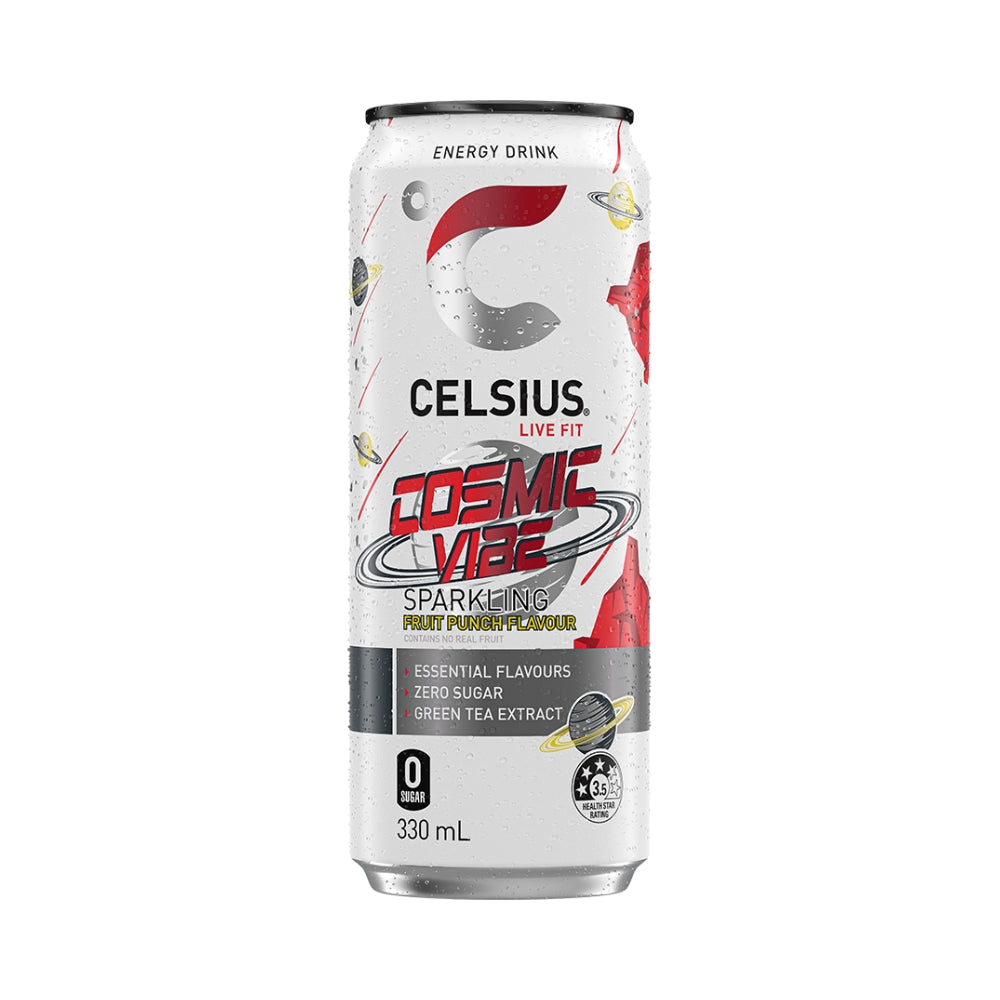 CELSIUS Sugar Free Energy Drink 330ml Cosmic Vibe - 24 Pack
