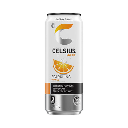 CELSIUS Sugar Free Energy Drink 330ml Orange - 12 Pack