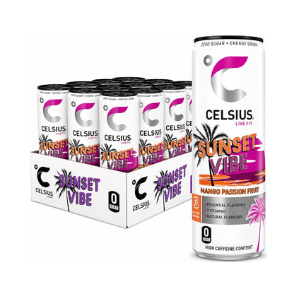 CELSIUS Sugar Free Energy Drink 330ml Sunset Vibe - 12 Pack