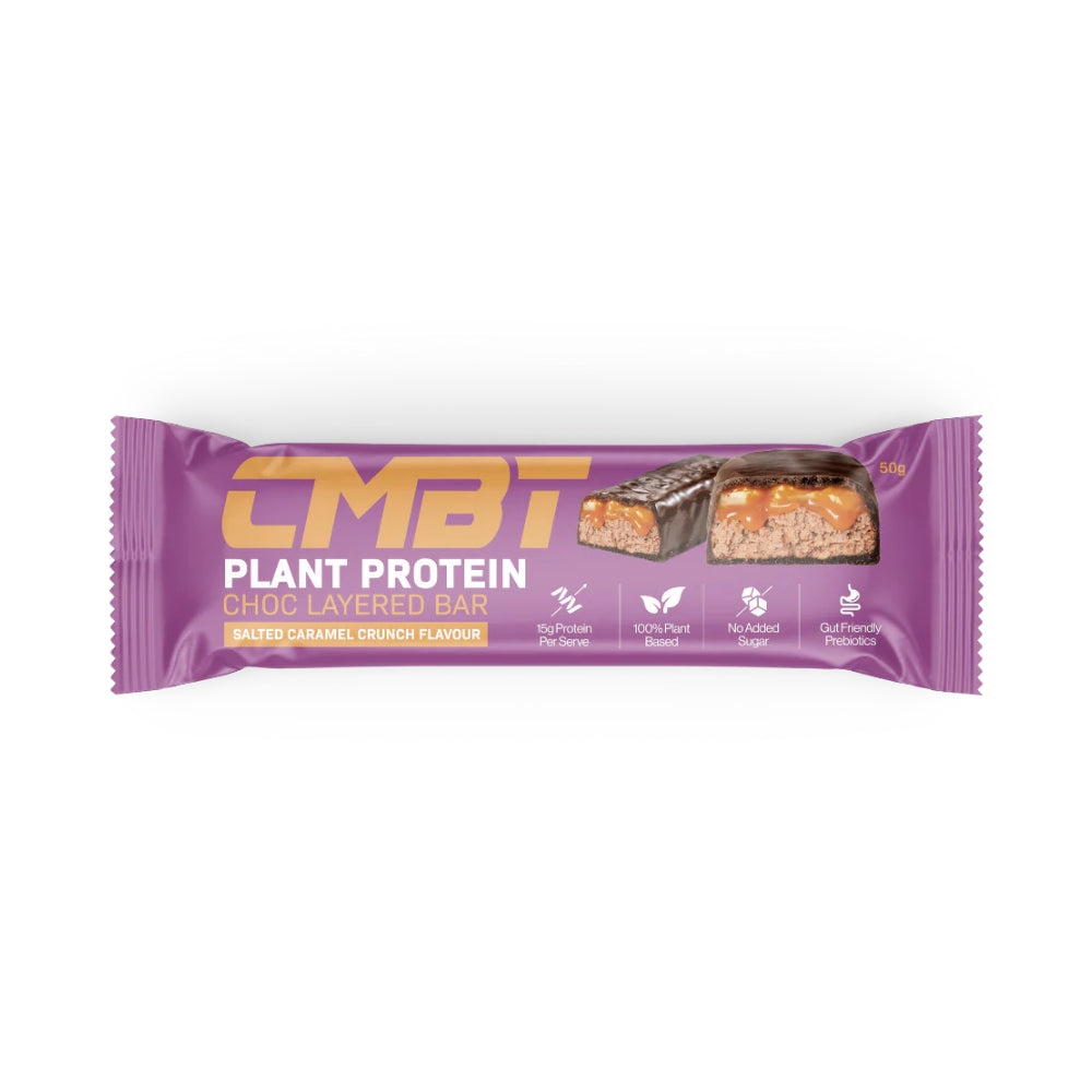 CMBT Plant Protein Choc Layered 50g Bar 12 Pack