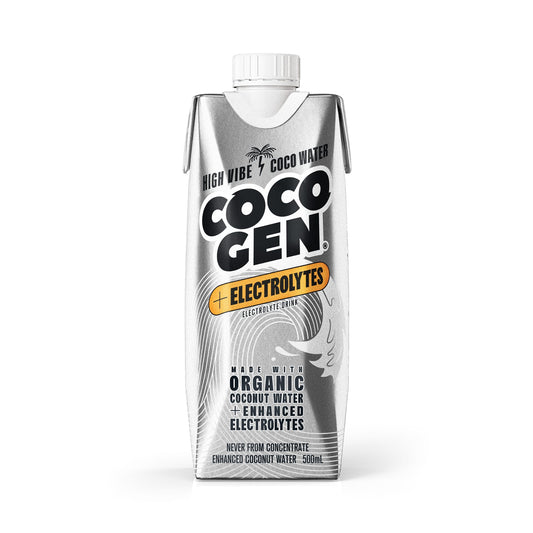 Cocogen Coconut Water + Electrolyte 500ml - 12 Pack