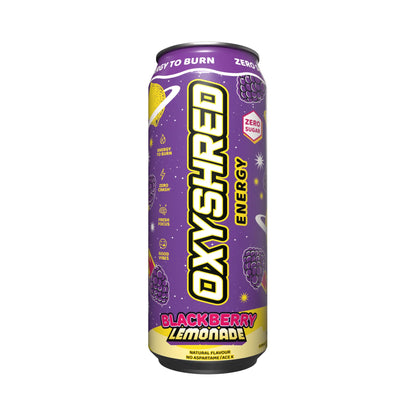 Oxyshred Energy 500ml RTD Blackberry Lemonade 12 pack