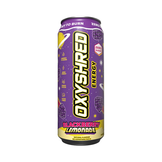 Oxyshred Energy 500ml RTD Blackberry Lemonade 12 pack