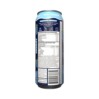 Oxyshred Energy 500ml RTD Blue Raspberry 12 pack
