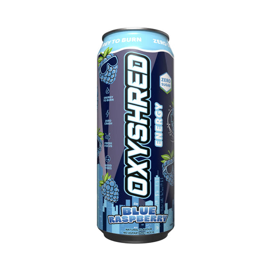 Oxyshred Energy 500ml RTD Blue Raspberry 12 pack