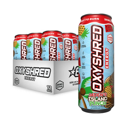 Oxyshred Energy 500ml RTD Island Punch 12 pack