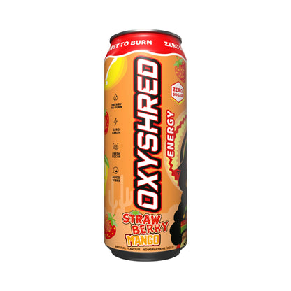 Oxyshred Energy 500ml RTD Strawberry Mango 12 pack