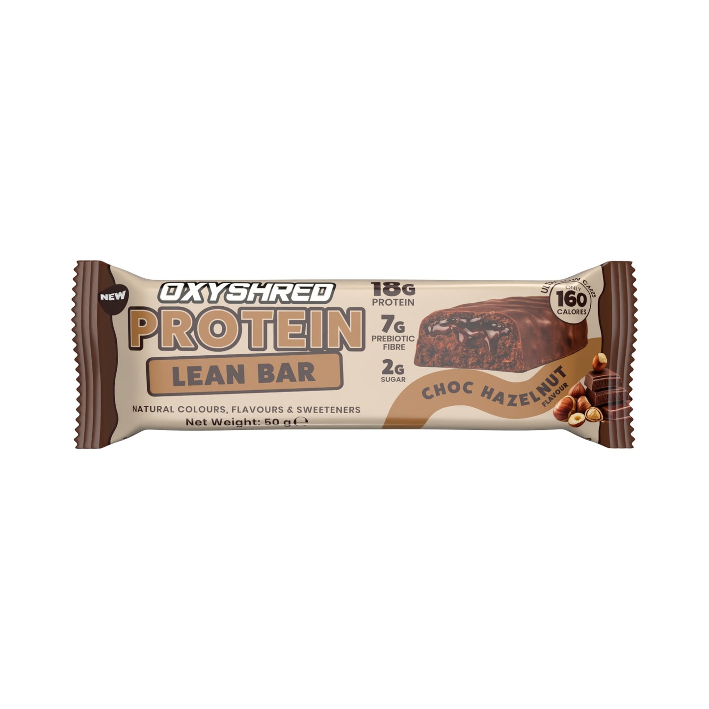 Oxyshred Lean Protein Bar 50g Choc Hazelnut - 12Pack