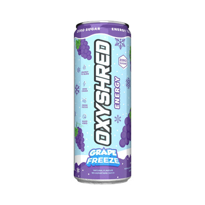 EHPlabs Oxyshred Ultra Energy RTD 355ml Grape Freeze Can Front