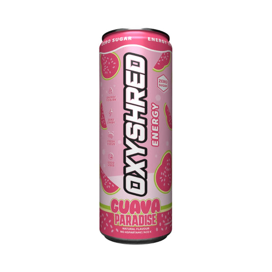 EHPlabs Oxyshred Ultra Energy RTD 355ml Guava Paradise Can Front