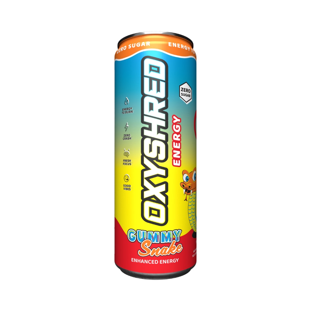 EHPlabs Oxyshred Ultra Energy RTD 355ml Gummy Snake Can Front