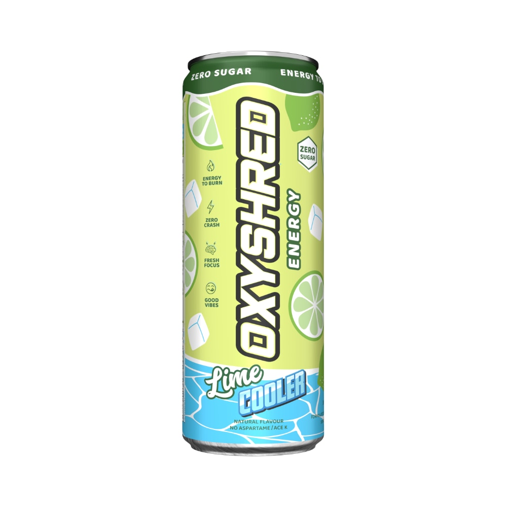 EHPlabs Oxyshred Ultra Energy RTD 355ml Lime Cooler Can Front