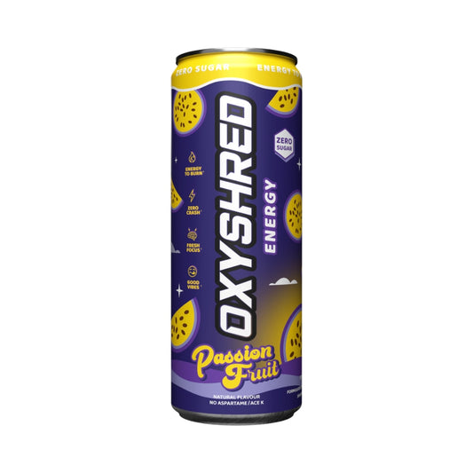 EHPlabs Oxyshred Ultra Energy RTD 355ml Passion Fruit Can Front