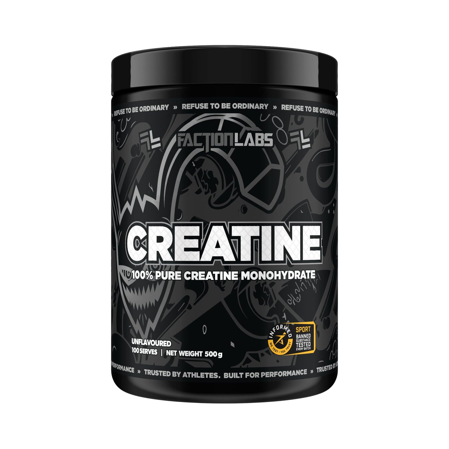 Faction Labs Creatine Monohydrate 500g / 100 serves