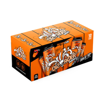Faction Labs DISORDER Energy RTD 500ml Orange Firm - 12 Pack