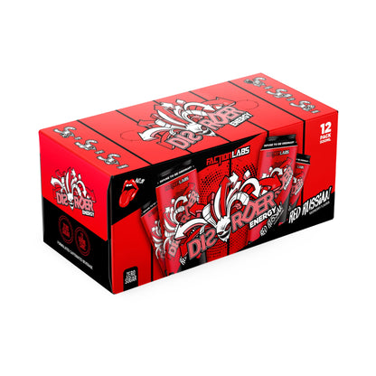 Faction Labs DISORDER Energy RTD 500ml Red Russian - 12 Pack