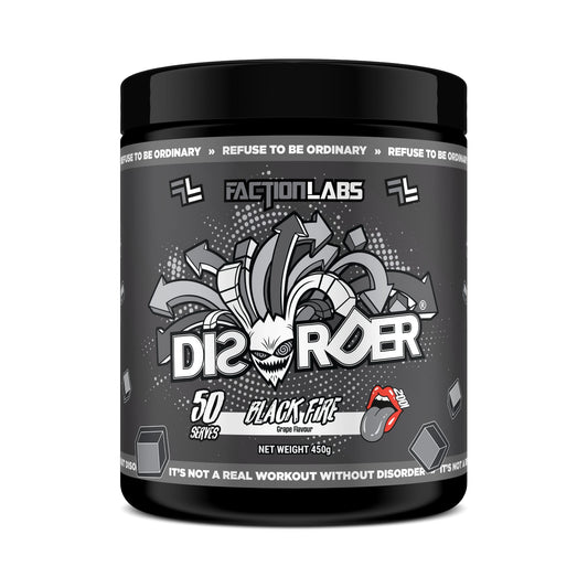Faction Labs DISORDER Pre Workout 50 Serves - Black Fire