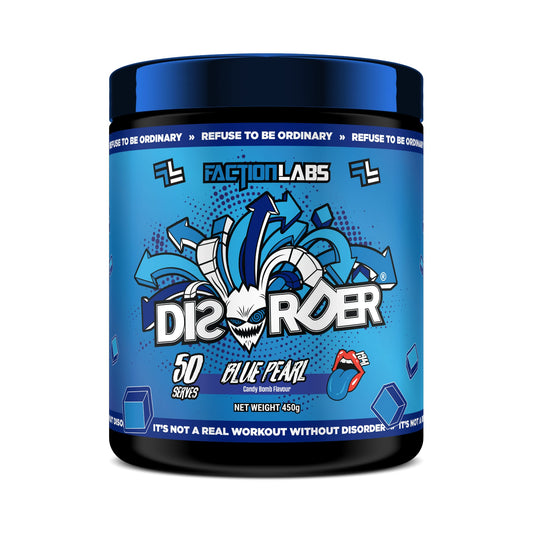 Faction Labs DISORDER Pre Workout 50 Serves - Blue Pearl