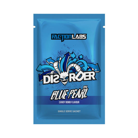 Faction Labs DISORDER Pre-Workout 8g Sachet Blue Pearl - 10 Pack