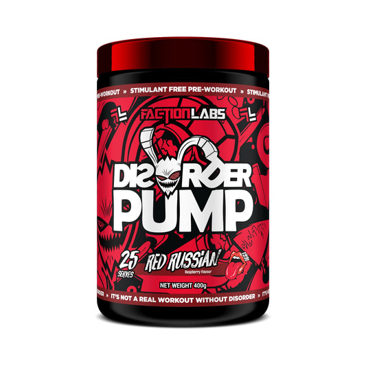 Faction Labs Disorder non-stim PUMP 25srv / 350g Red Russian (Raspberry)
