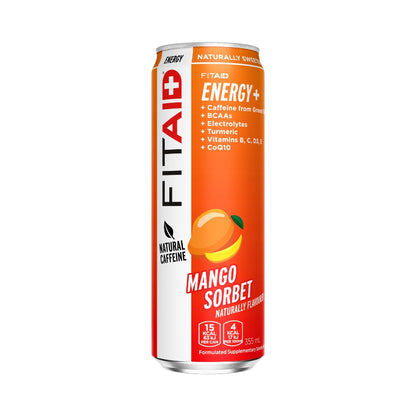 FITAID Energy 355ml Mango Sorbet - 12 Pack