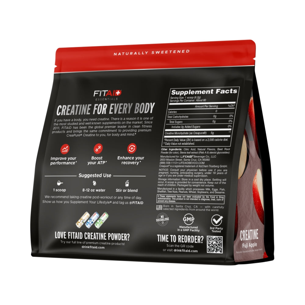 FITAID Creatine Powder 60 serve Fuji Apple