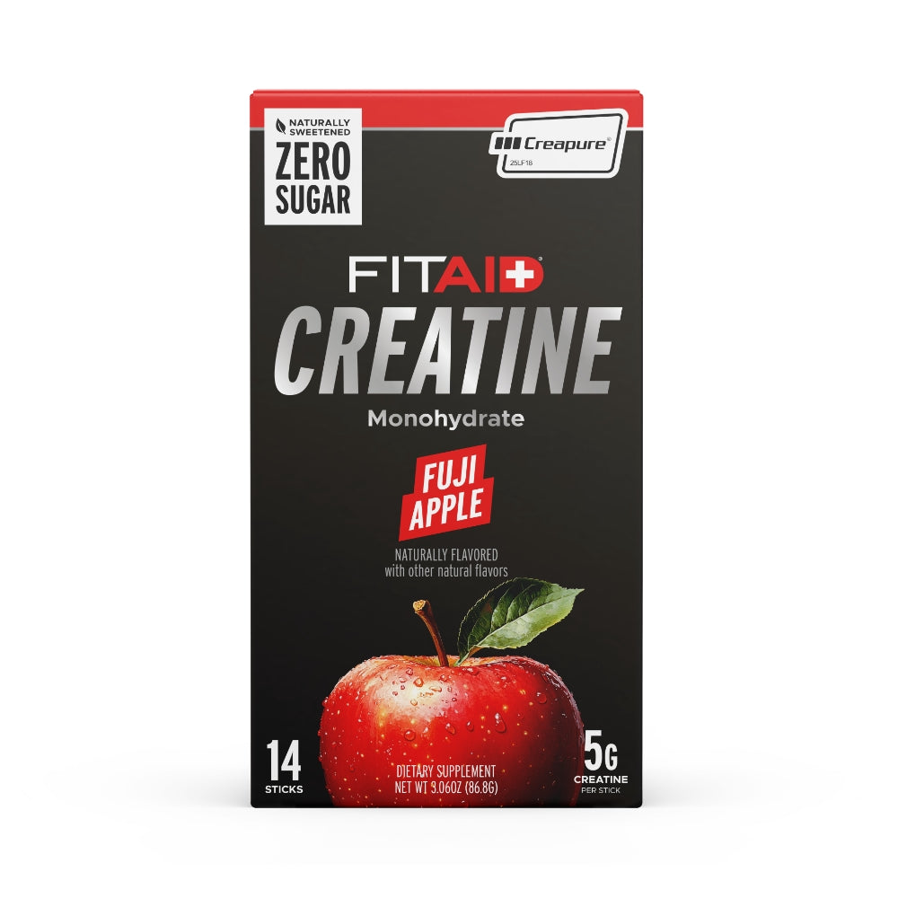 FITAID Creatine Powder Single Sticks Fuji Apple - 14 Pack