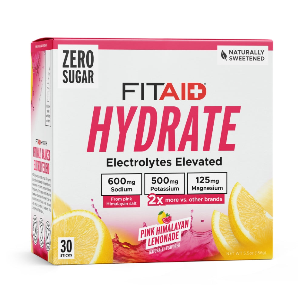 FITAID Hydrate Pink Himalayan Lemonade - 30 sticks