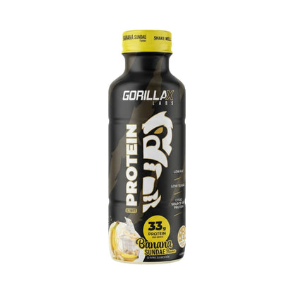 Gorilla X Labs Ultimate Protein RTD 450ml Banana Sundae Bottle Front