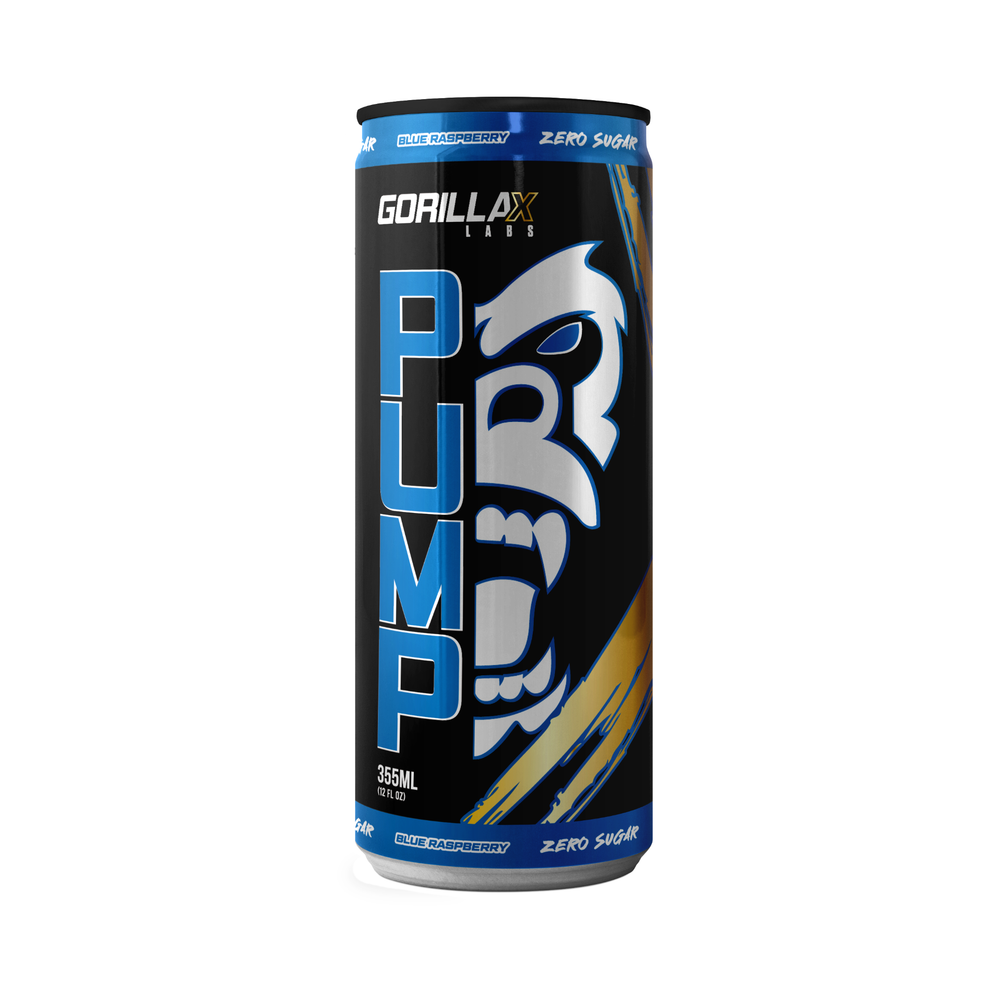 Gorilla X Labs PUMP RTD 355ml Blue Raspberry - 12 Pack – Fitness Vending