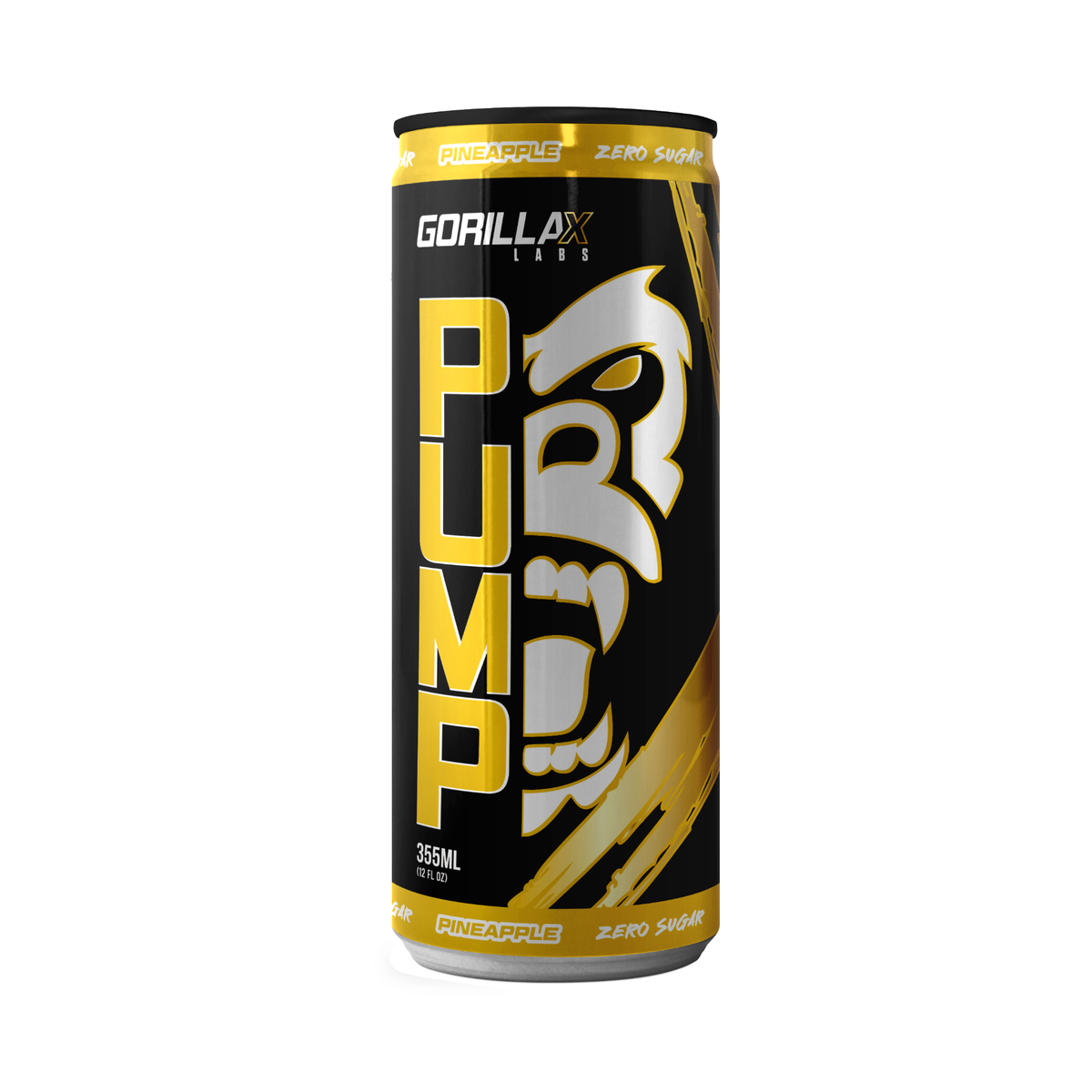 Gorilla X Labs PUMP RTD 355ml Pineapple - 12 Pack – Fitness Vending