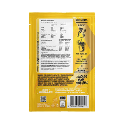 Gorilla X Labs Pre-Workout Non-Stim Sachet Pineapple  - 10 pack