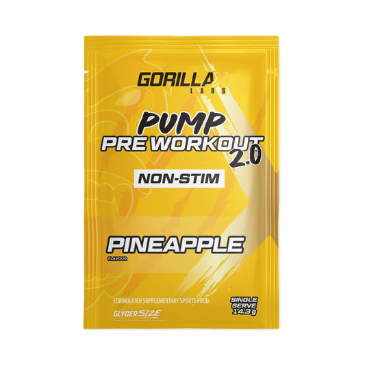 Gorilla X Labs Pre-Workout Non-Stim Sachet Pineapple  - 10 pack