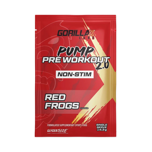 Gorilla X Labs Pre-Workout Non-Stim Sachet Red Frogs  - 10 pack