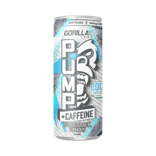 Gorilla X Labs PUMP + Caffeine RTD 355ml Silverback Citrus - 12 Pack