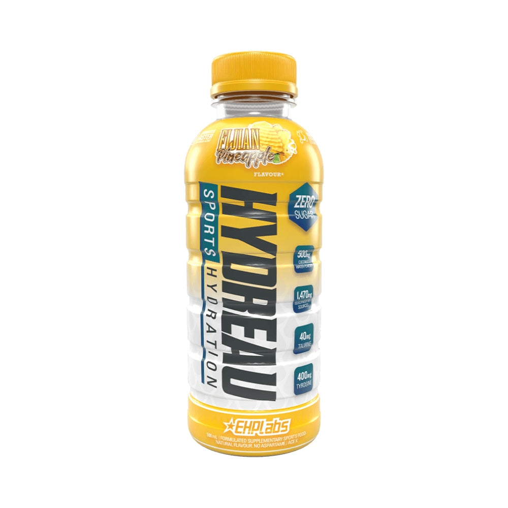 HYDREAU Sports Hydration RTD 500ml Fijian Pineapple - 12 Pack