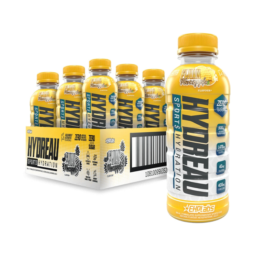 HYDREAU Sports Hydration RTD 500ml Fijian Pineapple - 12 Pack