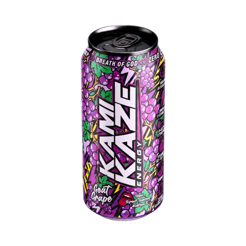 Kamikaze Energy RTD 500ml Goat Grape - 12 Pack