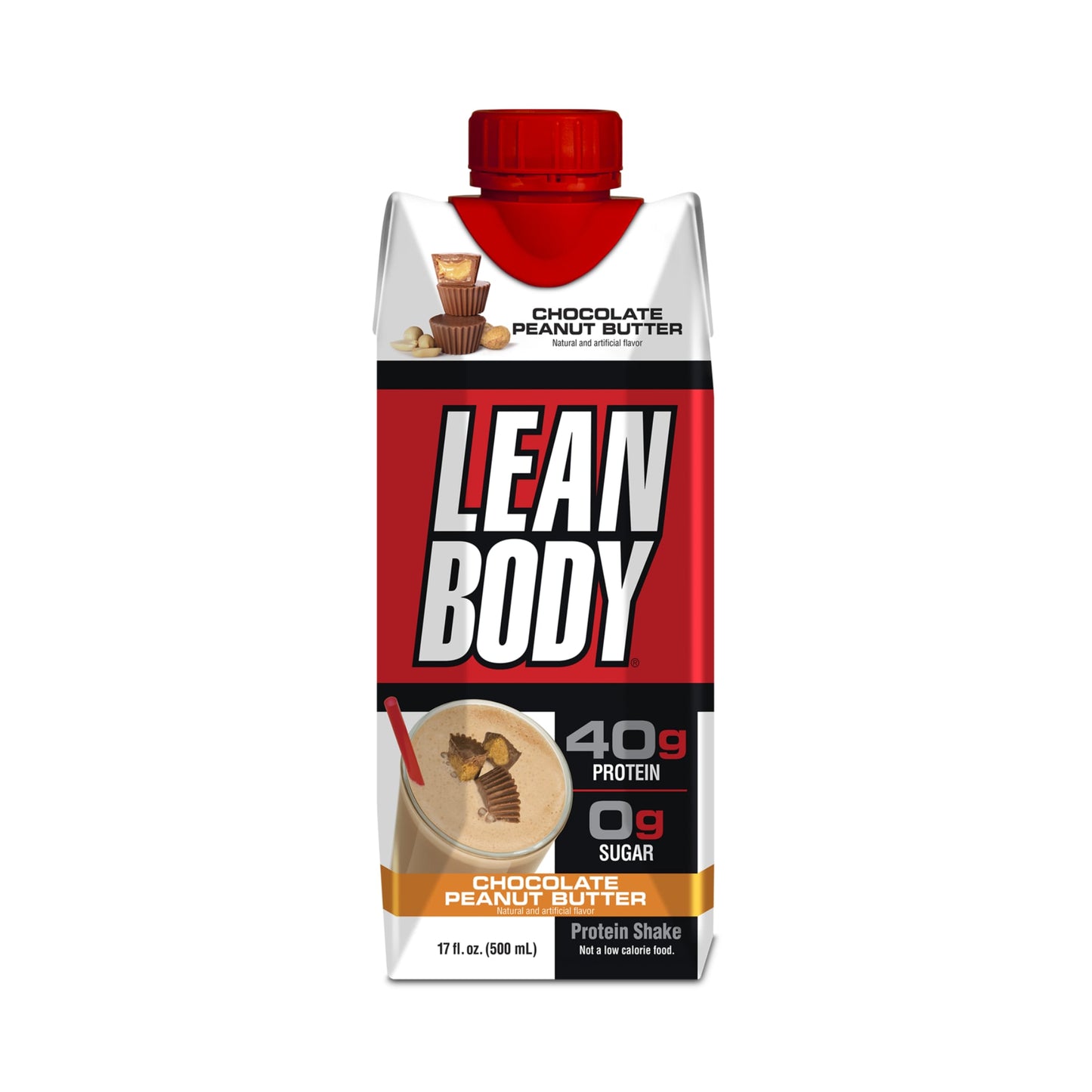 Lean Body 40g Protein RTD 500ml Choc Peanut Butter - 12 Pack