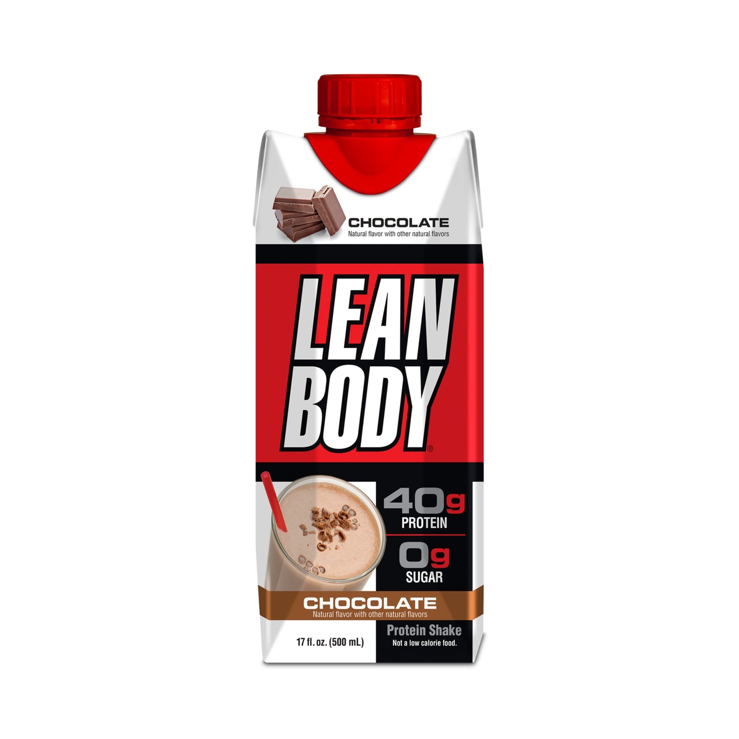 Lean Body 40g Protein RTD 500ml Chocolate - 12 Pack