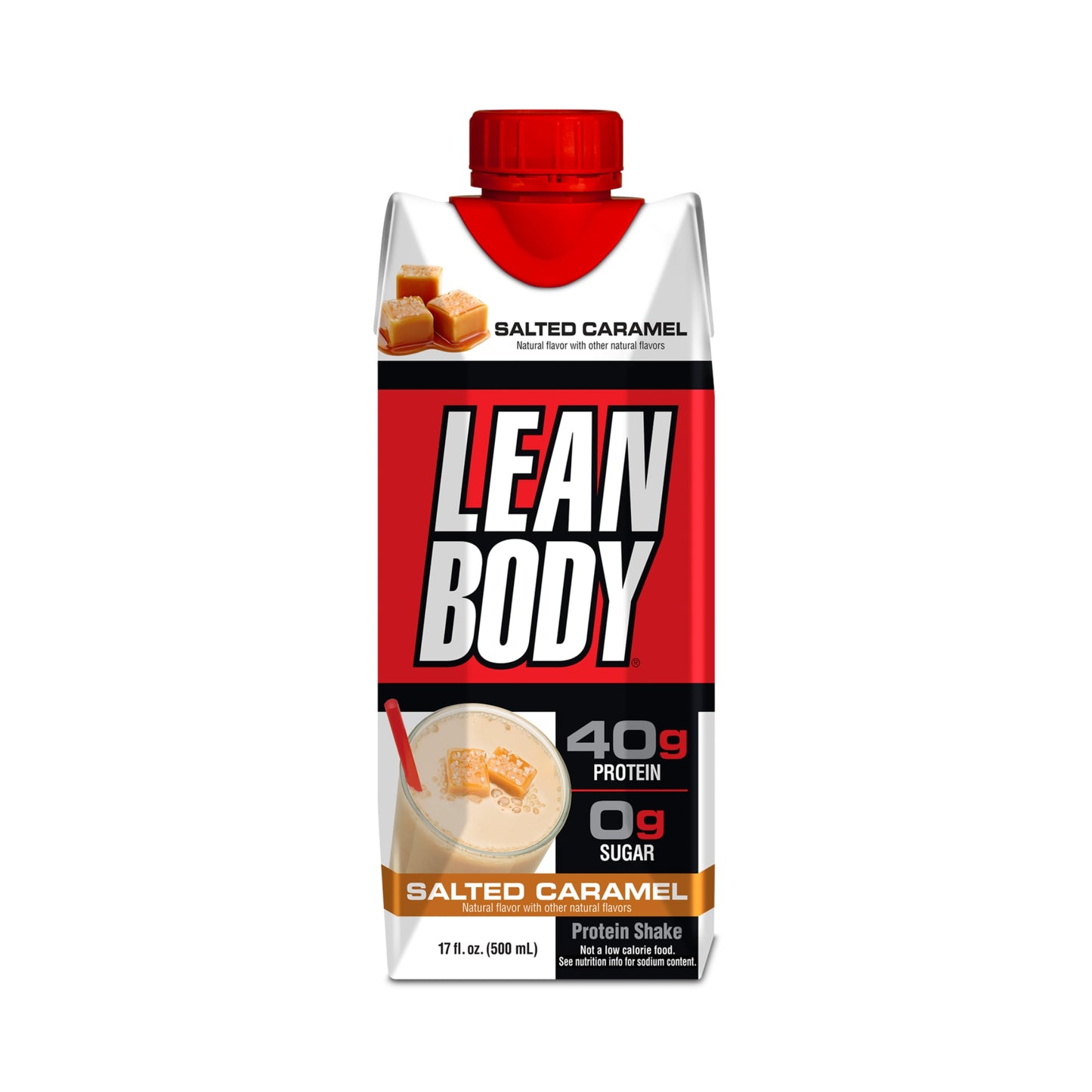 Lean Body 40g Protein RTD 500ml Salted Caramel - 12 Pack