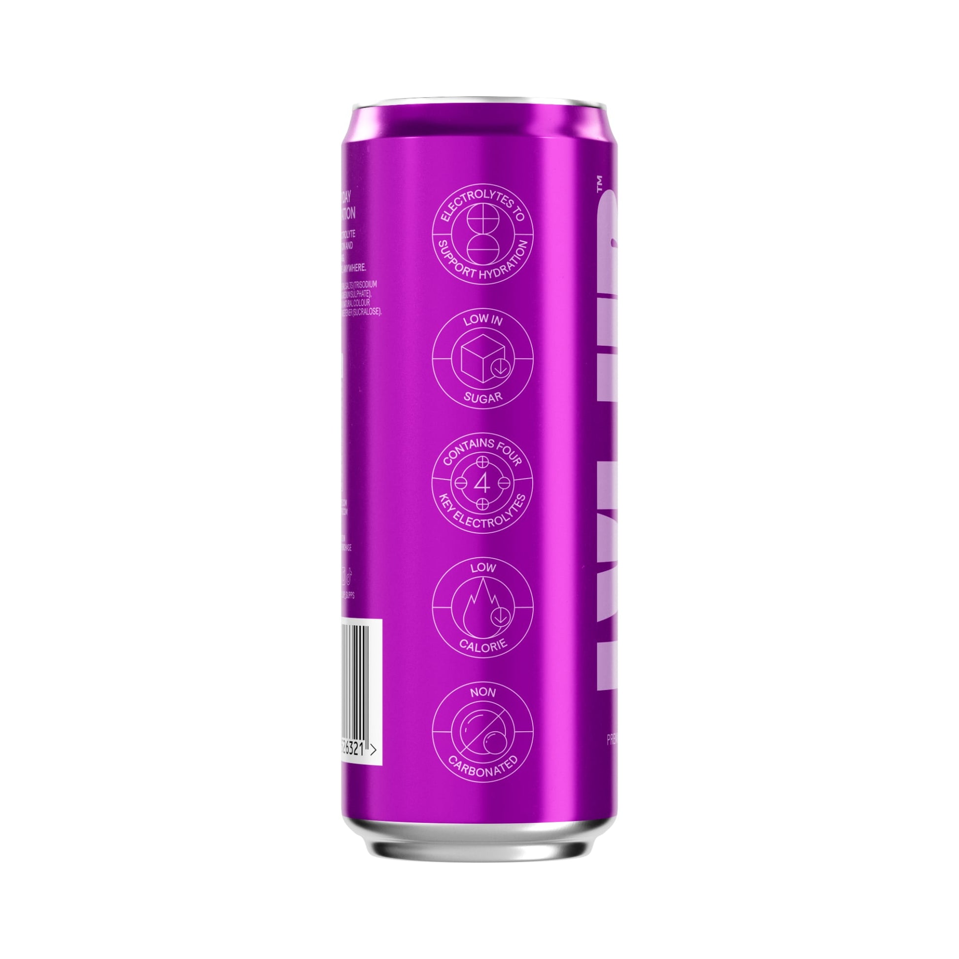 LVL UP Everyday Hydration RTD 330ml Grape Can Side