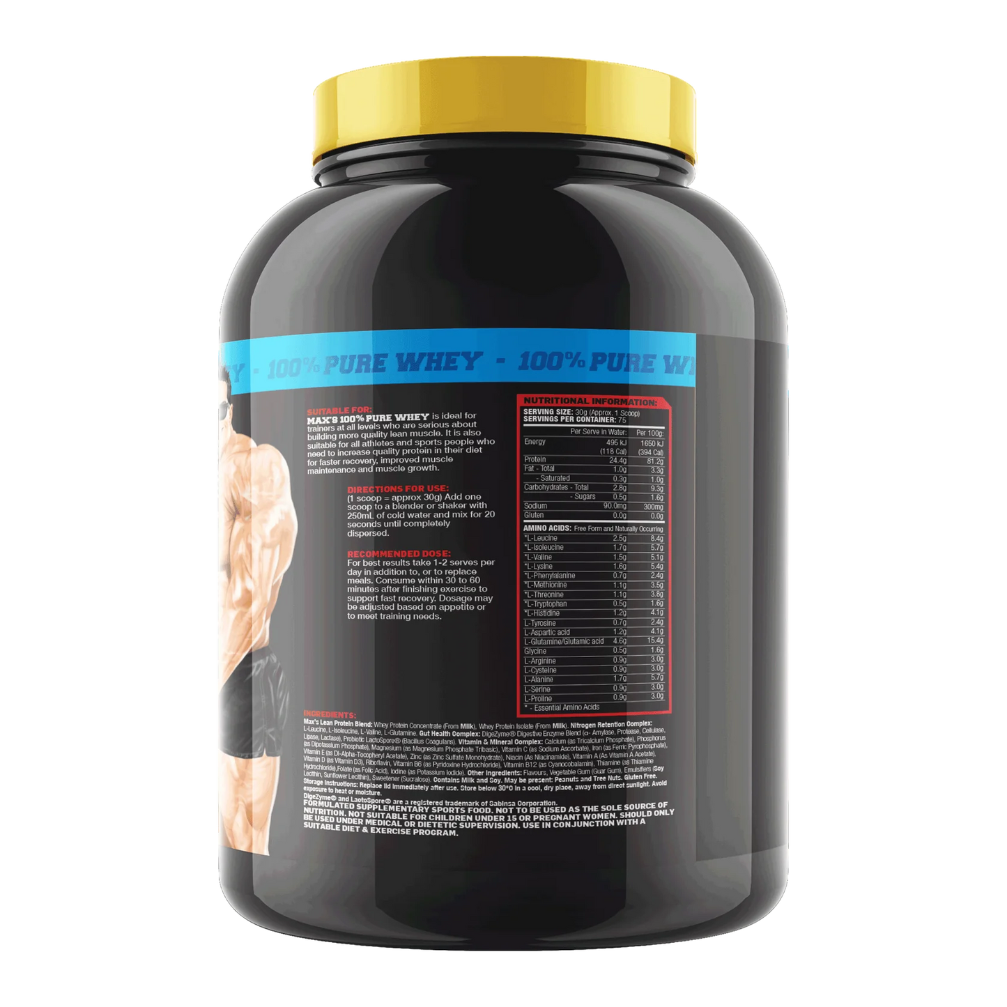 MAX'S 100% Whey 900g Choc Cookie Dough