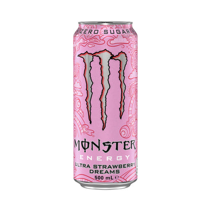 Monster Energy Zero Ultra 500ml Strawberry Dreams - 24 Pack